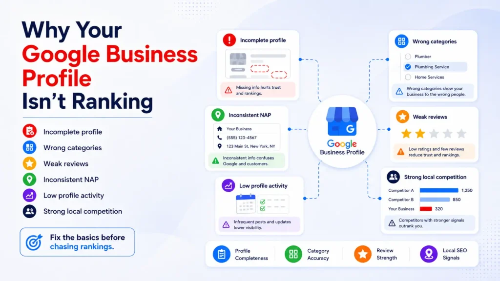 Why Your Google Business Profile not ranking